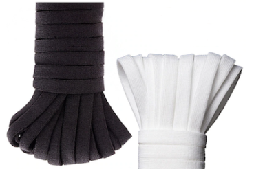 Gummiband schwarz - weiss